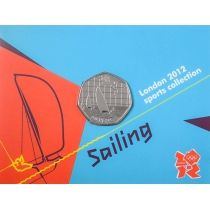 Великобритания 50 пенсов 2011 год. Олимпиада. Парусный спорт. Блистер