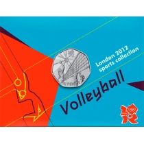 Великобритания 50 пенсов 2011 год. Олимпиада. Волейбол. Блистер