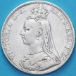 Монета Великобритания 1 крона 1889 год. Серебро.