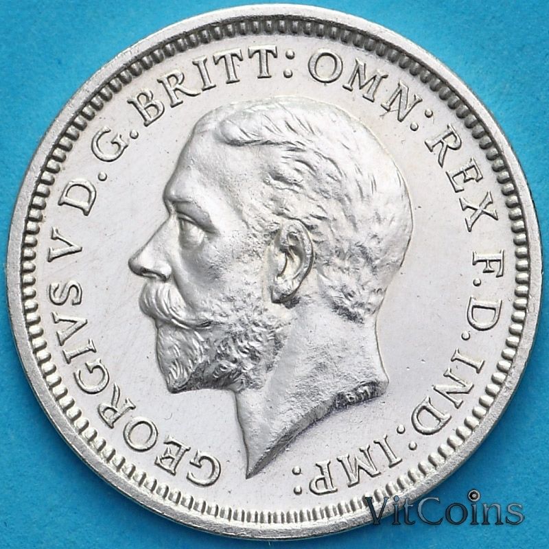 Монета Великобритания 3 пенса 1934 год. Maundy