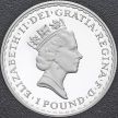 Монета Великобритания 1 фунт 1997 год. Британия. Proof