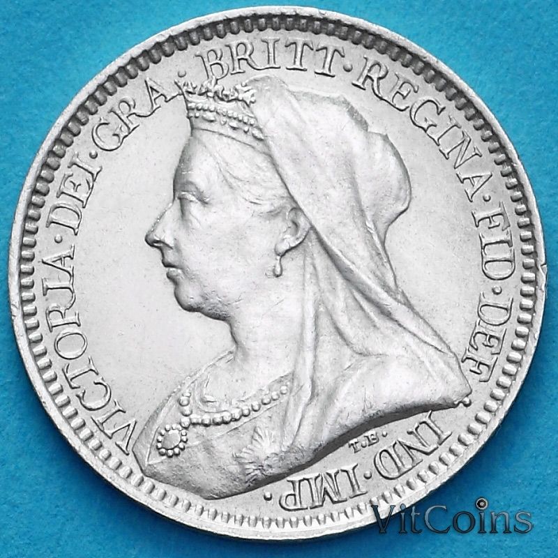 Монета Великобритания 2 пенса 1896 год. Maundy Монета Великобритания 2 пенса 1896 год. Maundy