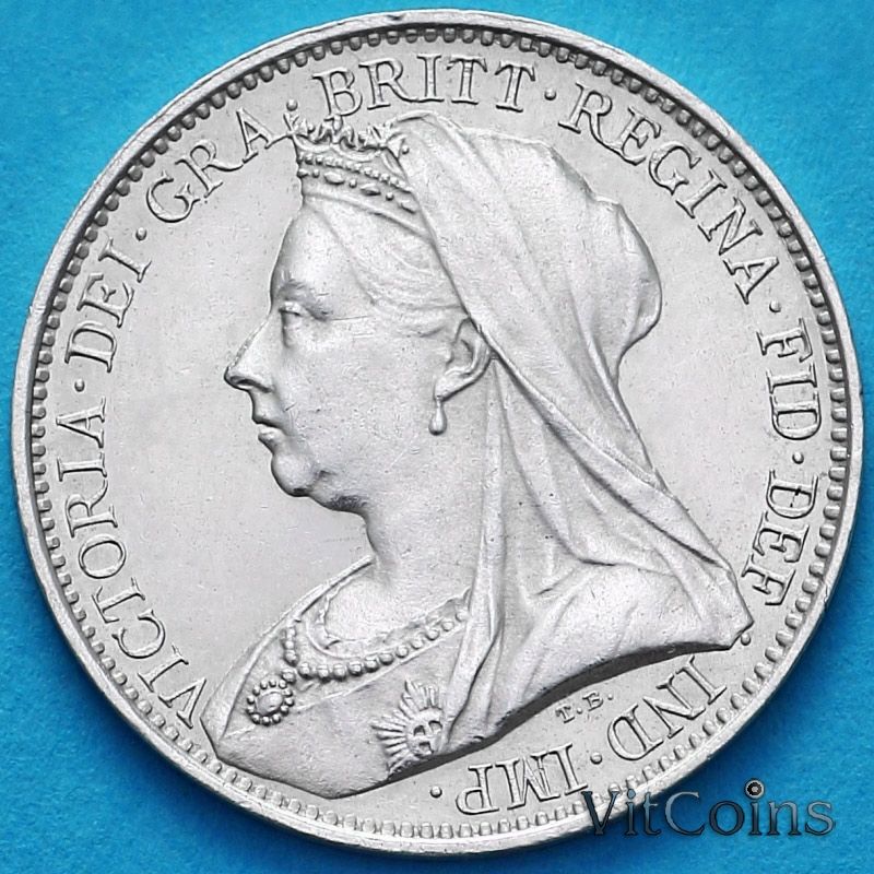 Монета Великобритания 4 пенса 1896 год. Maundy Монета Великобритания 4 пенса 1896 год. Maundy