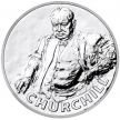 Монета Великобритания 20 фунтов 2015 год. Уинстон Черчилль. Серебро. Блистер