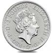 Монета Великобритания 2 фунта 2022 год. Стоящая Британия. Серебро