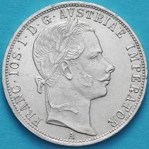 Австрия 1 флорин 1859 год. Серебро.