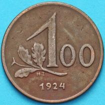 Австрия 100 крон 1924 год.