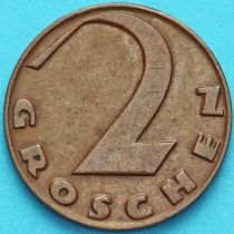 Австрия 2 гроша 1927 год.