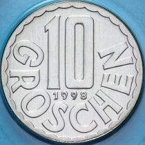 Австрия 10 грошей 1998 год. BU