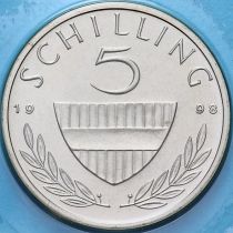 Австрия 5 шиллингов 1998 год. BU