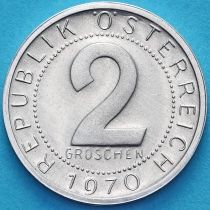Австрия 2 гроша 1970 год. Proof