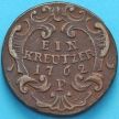 Монета Австрия 1 крейцер 1762 год. Р