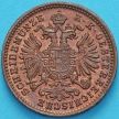 Монета Австрия 1 крейцер 1885 год. UNC