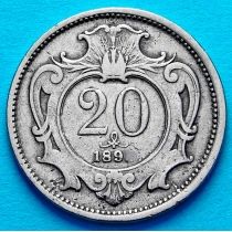 Австрия 20 геллеров 1894 год.