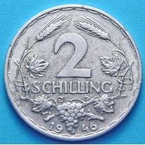 Австрия 2 шиллинга 1946 год.