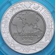 Монета Австрия 100 шиллингов 2000 год. Миллениум. Серебро-титан.