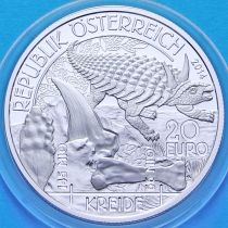 Австрия 20 евро 2014 год. Меловой период. Серебро