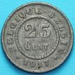 Монета Бельгия 25 сантим 1917 год. F.