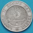 Монета Бельгии 5 сантим 1895 год. Фламандский вариант.
