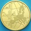 Монета Бельгия 2, 5 евро 2022 год. 20 лет введения евро. BU