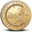 Монета Бельгия 2, 5 евро 2021 год. Бельгийская пивная культура BU