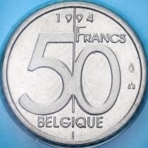 Бельгия 50 франков 1994 год. Французский вариант. BU