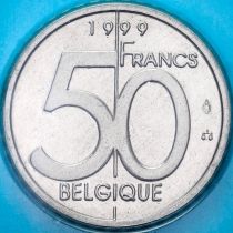 Бельгия 50 франков 1999 год. Французский вариант. BU