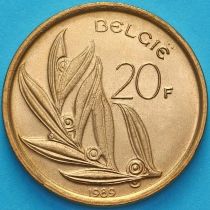 Бельгия 20 франков 1989 год. Фламандский вариант. BU