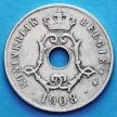 Монета Бельгии 25 сантим 1908 год. Фламандский вариант