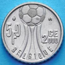 Бельгия 50 франков 2000 год. Чемпионат Европы по футболу. Французский вариант.