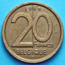 Бельгия 20 франков 1994 год. Французский вариант