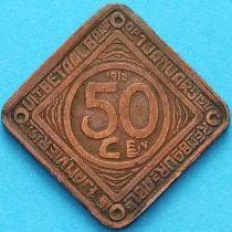 Бельгия, Гент 50 сантим 1915 год. Нотгельд.