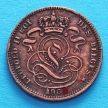 Монета Бельгии 1 сантим 1907 год. Фламандский вариант. VF