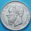 Монета Бельгии 5 франков 1869 год. Серебро.