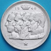 Бельгия 100 франков 1948 год. Французский вариант. Серебро