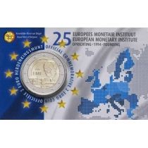 Бельгия 2 евро 2019 год. 25 лет Европейскому валютному институту (EMI)