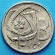 Монета Чехословакия 3 кроны 1966 год.