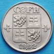 Монета Чехословакия 50 геллеров 1992 год.