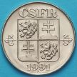 Монета Чехословакии 5 крон 1991 год.