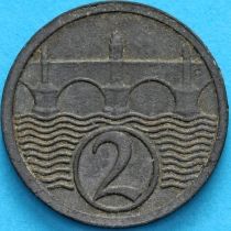 Чехословакия 2 геллера 1925 год.