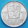Монета Чехословакии 100 крон 1980 год. Спартакиада. Серебро.