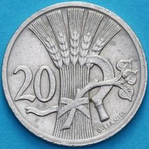 Чехословакия 20 геллеров 1926 год.