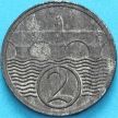 Монета Чехословакия 2 геллера 1925 год.