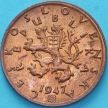 Монета Чехословакия 50 геллеров 1947 год. №2