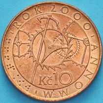 Чехия 10 крон 2000 год. Миллениум