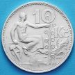 Монета Чехословакии 10 крон 1931 год. Серебро.