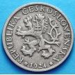 Монета Чехословакия 1 крона 1924 год.