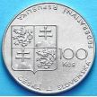 Монета Чехословакии 100 крон 1990 год. 100 лет Скачкам в Пардубице. Серебро