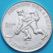 Монета Чехословакия 100 крон 1985 год. Хоккей. Серебро