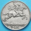 Монета Албания 1 лек 1930 год. Всадник.